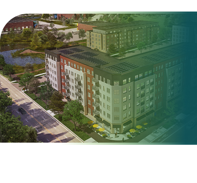 rendition of new housing project