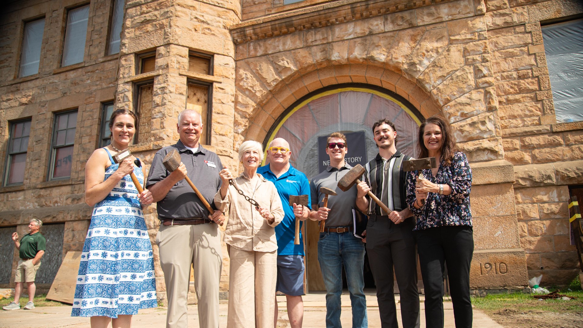 Sandstone groundbreaking leaders