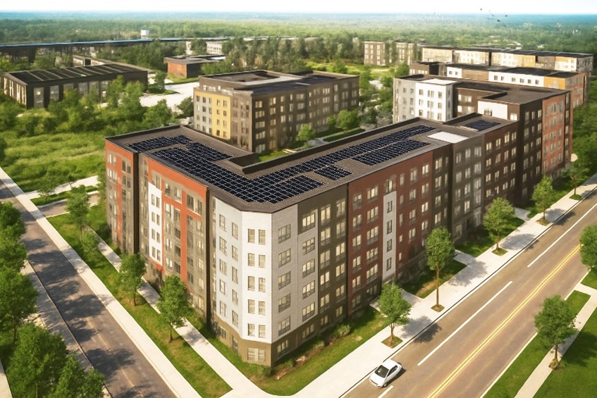 The Heights apartments St Paul artist rendition